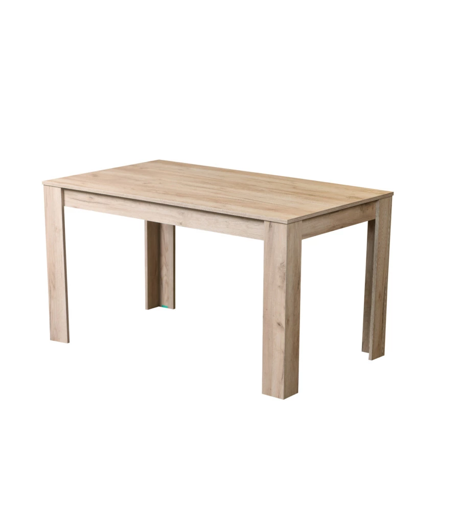 TAVOLO DA PRANZO BELLAHOME "GRANADA" RIFINITO QUERCIA, 135X80X74 CM